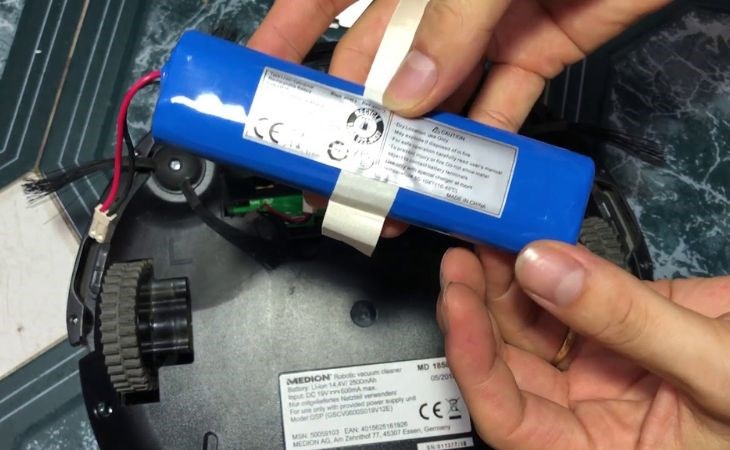 Pin của robot hút bụi bị hỏng là nguyên nhân hàng đầu khiến thiết bị không hoạt động được
