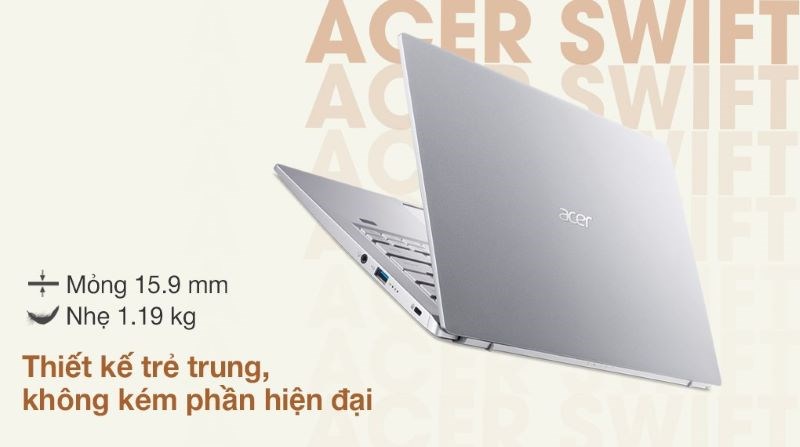 Laptop có thiết kế mỏng nhẹ, linh hoạt giúp bạn dễ dàng di chuyển