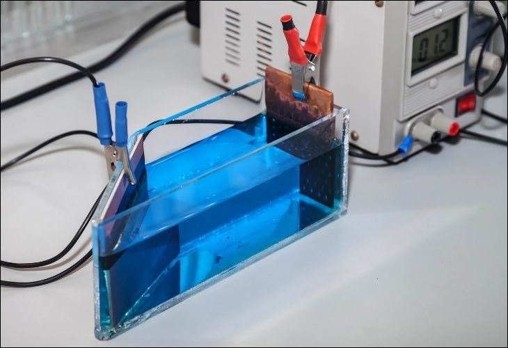 Điện phân nước là quá trình phân hủy nước thành khí oxy (O2) và khí hydro (H2)