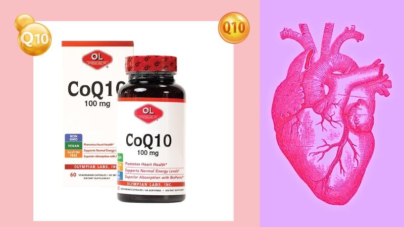 CoQ10 100mg Olympian Labs hỗ trợ điều trị một số bệnh tim mạch