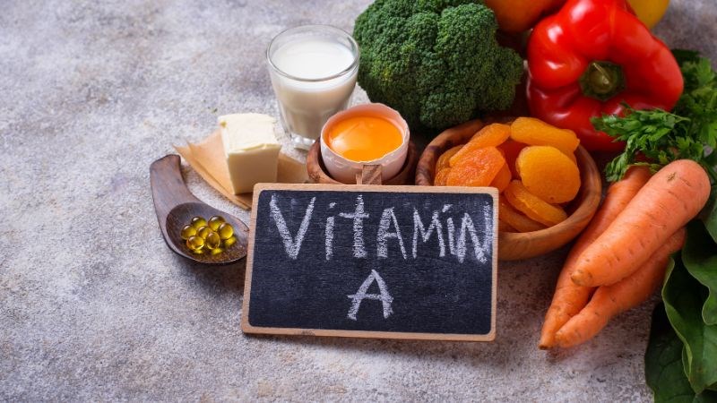 Vitamin A có nhiều trong các loại rau củ đậm màu