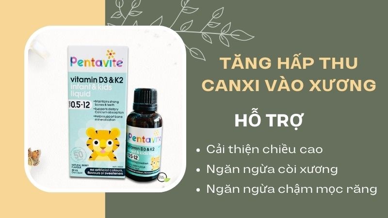 Sản phẩm Pentavite có thể dùng cho trẻ từ 1 đến 12 tuổi