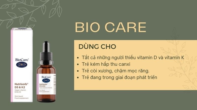 Biocare Nutrisorb là sản phẩm có nguồn gốc từ Vương quốc Anh