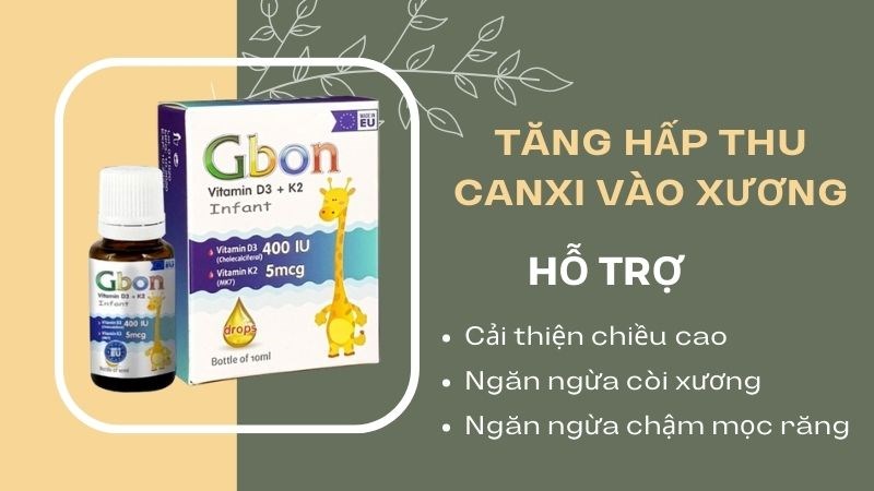 Gbon là thực phẩm chức năng cung cấp vitamin D3 và K2 được sản xuất tại Ba Lan