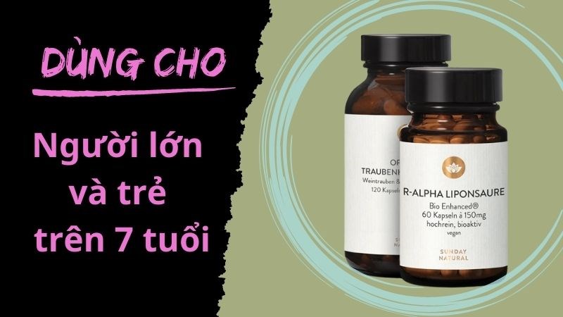 Chỉ sử dụng Sunday Natural cho người lớn và trẻ trên 7 tuổi