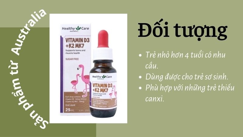 Sản phẩm Healthy Care chỉ sử dụng cho trẻ dưới 4 tuổi