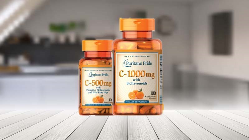 Viên uống vitamin C Puritan’s Pride Timed Release là sự kết hợp giữa Vitamin C và Bioflavonoids.