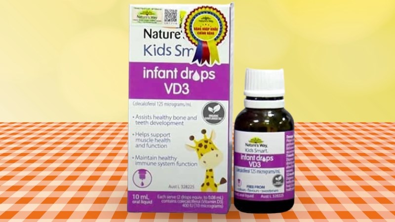 Sản phẩm Nature’s Way Kids Smart Infant Drops VD3 phù hợp với trẻ từ dưới 12 tuổi