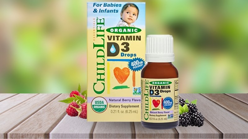 Sản phẩm ChildLife Essentials Organic Vitamin D3 hỗ trợ phát triển xương, răng