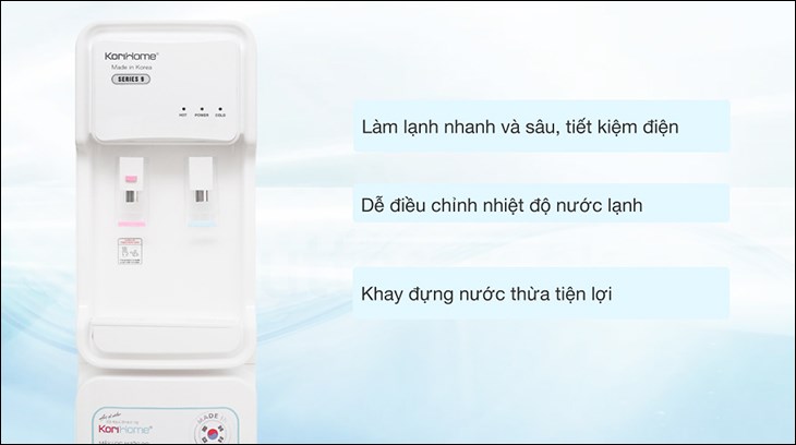 Máy lọc nước RO nóng lạnh Korihome WPK-903 7 lõi được tích hợp chế độ ECO, giúp tiết kiệm điện năng khi sử dụng
