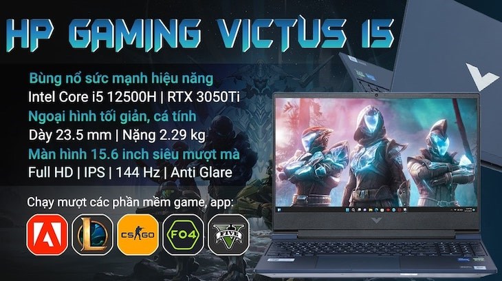 Laptop HP VICTUS 15 fa0111TX i5 12500H (7C0R4PA) là mẫu laptop gaming hứa hẹn đem đến cho bạn trải nghiệm làm việc và giải trí tốt nhất