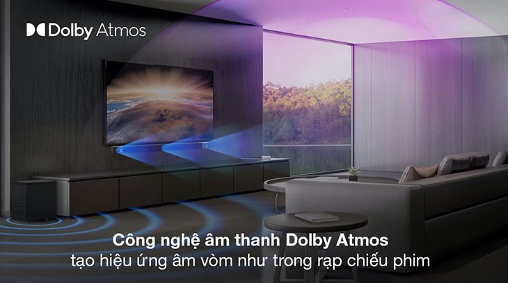 Bộ loa thanh Klipsch Cinema 800 800W trang bị công nghệ Dolby Atmos tạo hiệu ứng âm thanh trên cao, âm vòm lan tỏa rộng khắp không gian cho cảm giác lôi cuốn Bộ loa thanh Klipsch Cinema 800 800W trang bị công nghệ Dolby Atmos tạo hiệu ứng âm thanh trên cao, âm vòm lan tỏa rộng khắp không gian cho cảm giác lôi cuốn