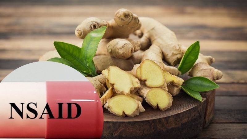 Gừng có đặc tính dược lý gần giống với thuốc chống viêm không steroid