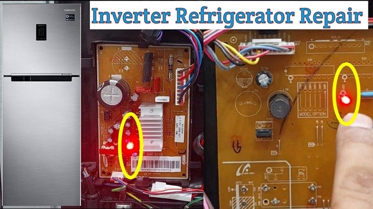 đèn led tủ lạnh samsung inverter