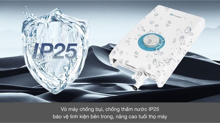 Máy nước nóng trực tiếp Casper 4500W EN-45TH11 có vỏ máy đạt chuẩn IP25 chống nước, chống bụi tốt