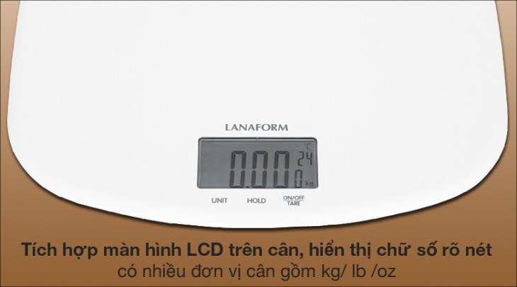 Cân trẻ em đa năng Lanaform LA090326 sở hữu màn hình hiển thị sắc nét