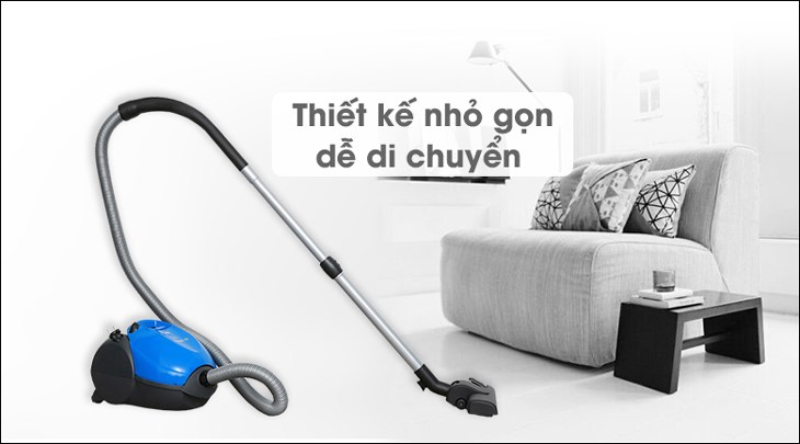 Máy hút bụi dạng hộp Bosch HMH.BSM1805RU có kiểu dáng gọn gàng, màu sắc trẻ trung, dùng đẹp trong mọi không gian