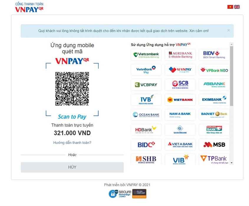 Nhập mã AVATET giảm 10% tối đa 50k khi thanh toán qua VNPAYQR