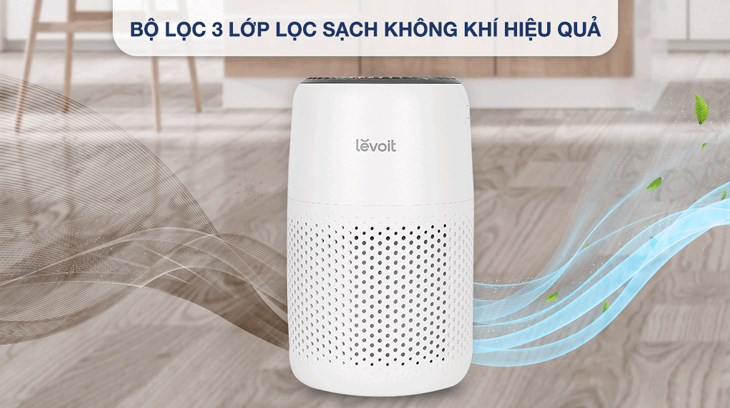 Máy lọc không khí Levoit Core Mini 7W có thể lọc sạch bầu không khí, khử mùi hôi hiệu quả