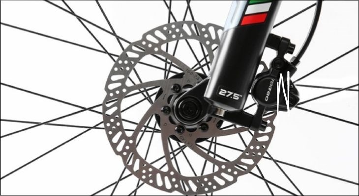 Xe đạp địa hình MTB Java 650B-DELTA-12S 27.5 inch Size S sử dụng phanh đĩa thủy lực Tektro cao cấp, giúp người lái kiểm soát tốc độ hiệu quả