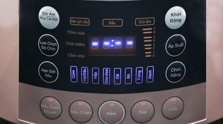 Nồi áp suất điện BlueStone PCB-5763 5 lít có đến 14 chức năng nấu tự động, hỗ trợ bạn nấu ăn thuận tiện, dễ dàng