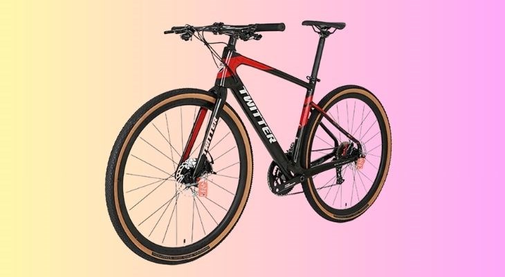 Xe đạp thể thao Road Twitter Gravel PB Hybrid 29 inch Size S sử dụng bánh xe nhiều gai, cho khả năng bám đường tốt