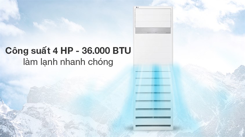 Máy lạnh tủ đứng LG Inverter 4 HP ZPNQ36GR5A0 phù hợp cho phòng 40 - 60m2