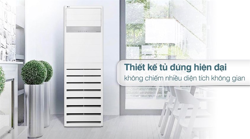 Máy lạnh tủ đứng LG Inverter 5 HP ZPNQ48LT3A0 (3 Pha) có thể dễ dàng di chuyển và lắp đặt tại nơi khô ráo