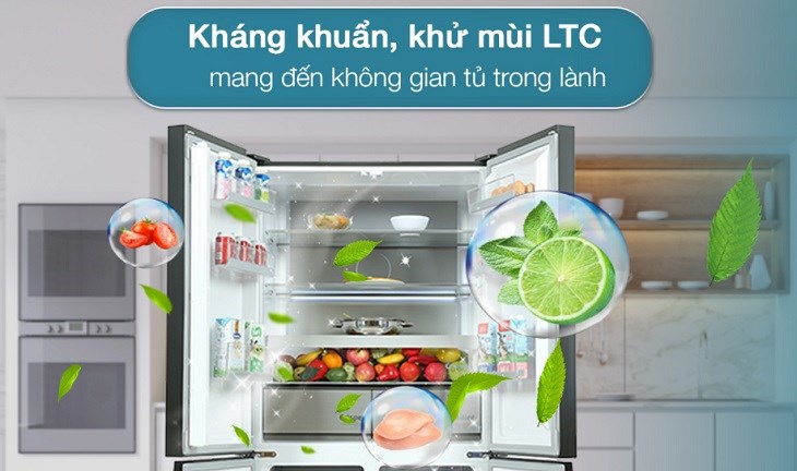 Công nghệ kháng khuẩn, khử mùi LTC được trang bị trên tủ lạnh Beko Inverter 553 lít GNO51651KVN
