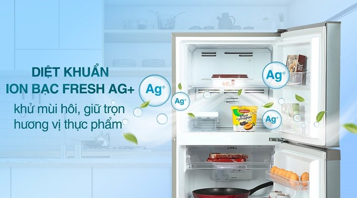 Tủ lạnh Casper Inverter 258 lít RT-270VD giữ hương vị thực phẩm trọn vẹn với công nghệ diệt khuẩn Ion Bạc Fresh Ag+