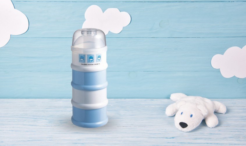 Hộp chia sữa 4 ngăn bằng nhựa PP KuKu KU5305