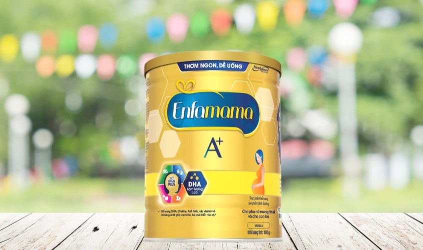 Sữa bầu Enfamama A+ 360° Brain Plus hương vani 830g Sữa bầu Enfamama A+ 360° Brain Plus hương vani 830g