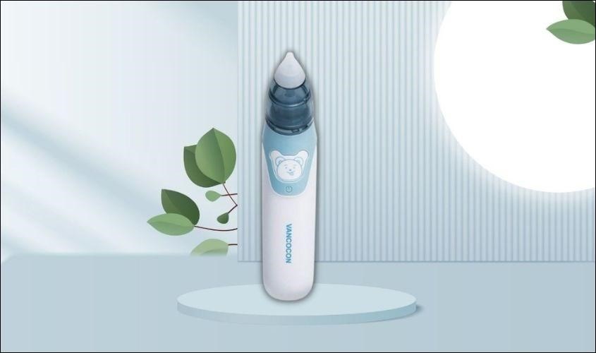 Đầu hút của máy hút mũi Vancocon được làm bằng silicon y tế an toàn cho bé