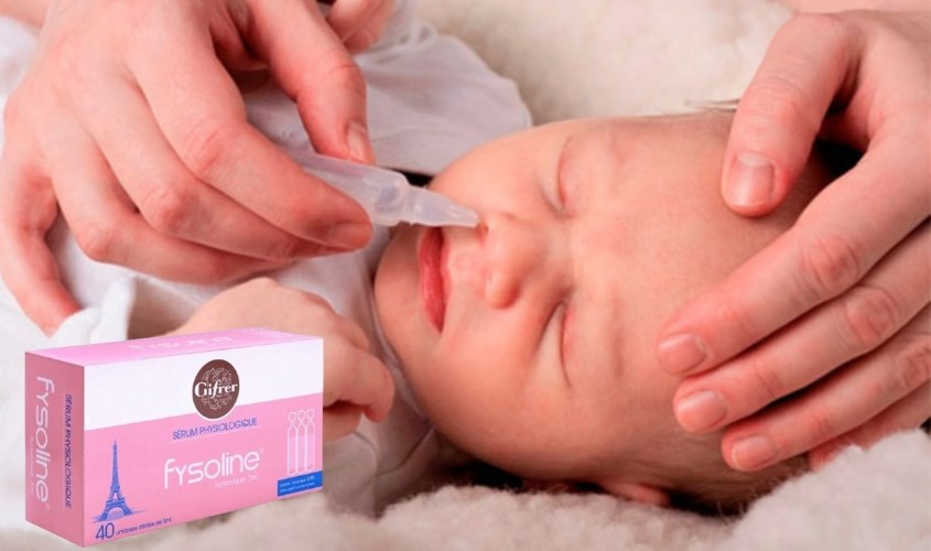 Nước muối sinh lý vệ sinh mắt mũi Fysoline 5 ml (Hộp 40 ống)