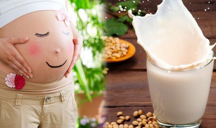 Mẹ bầu uống sữa đậu nành không gây biến đổi giới tính thai nhi