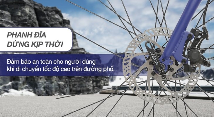 Xe đạp thể thao Road Txed Quick Cykel M 29 inch Size L được trang bị phanh đĩa nhạy bén, bảo vệ an toàn cho người dùng