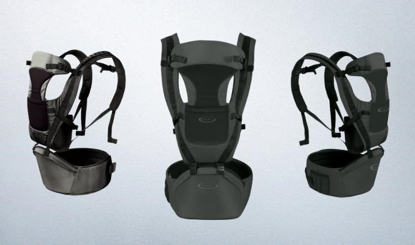 Địu em bé 8 in 1 Gluck Baby GP709 - Màu xám (3 - 25 tháng)