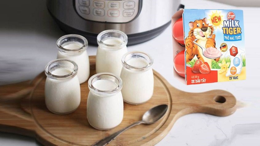 Lốc 4 hộp sữa chua phô mai Zott vị dâu vani 50g