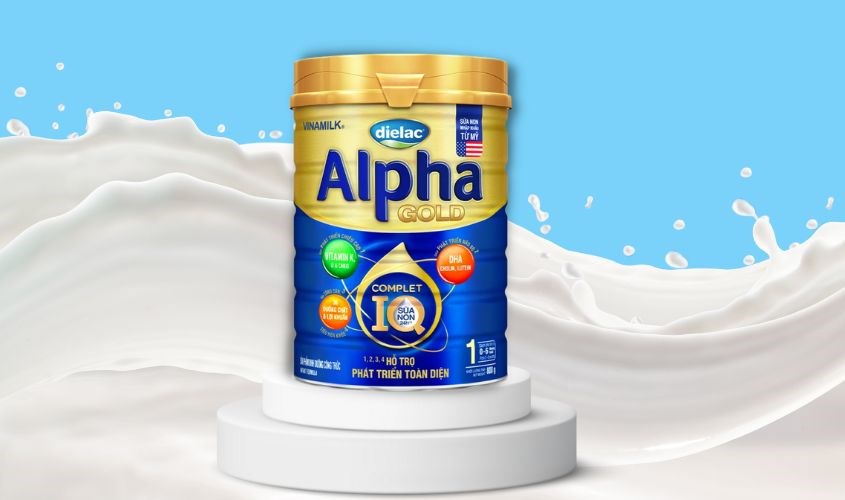 Sữa bột Dielac Alpha Gold IQ số 1 800g (0 - 6 tháng)