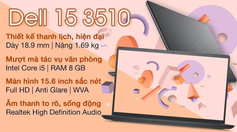 Máy tính Dell với RAM 8 GB cho đa nhiệm mượt mà