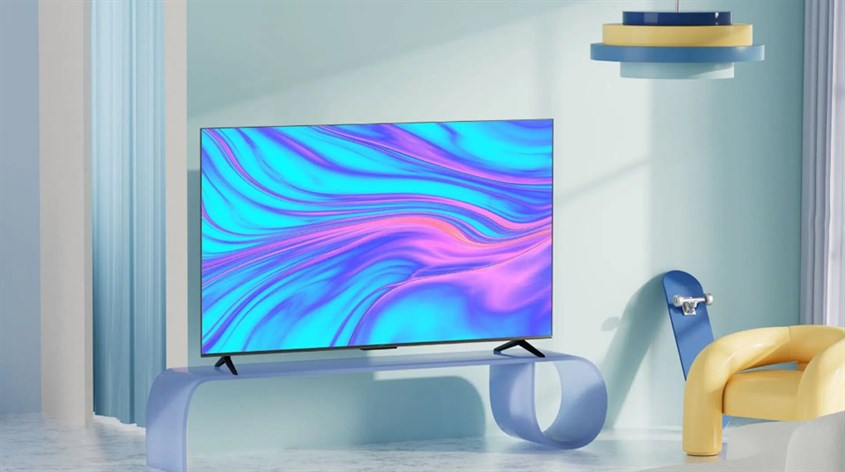 Google Tivi iFFALCON 4K 43 inch 43U62 có thiết kế viền siêu mỏng với màn hình phẳng thanh mảnh sang trọng, hài hòa