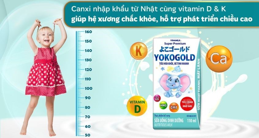 Thùng 48 hộp sữa pha sẵn Vinamilk YokoGold hộp 110 ml (từ 1 tuổi)