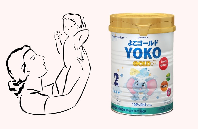 Sữa bột Vinamilk Yoko Gold số 2 850g (1 - 2 tuổi)