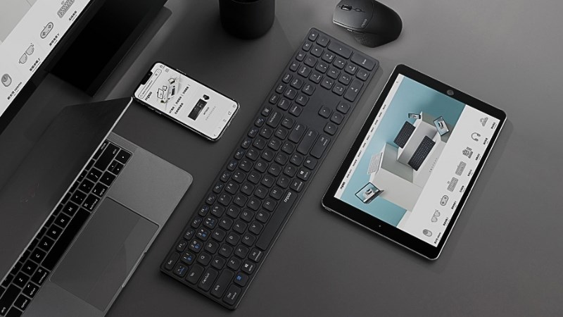 Bàn phím Fullsize Bluetooth Rapoo E9550G gồm 110 phím