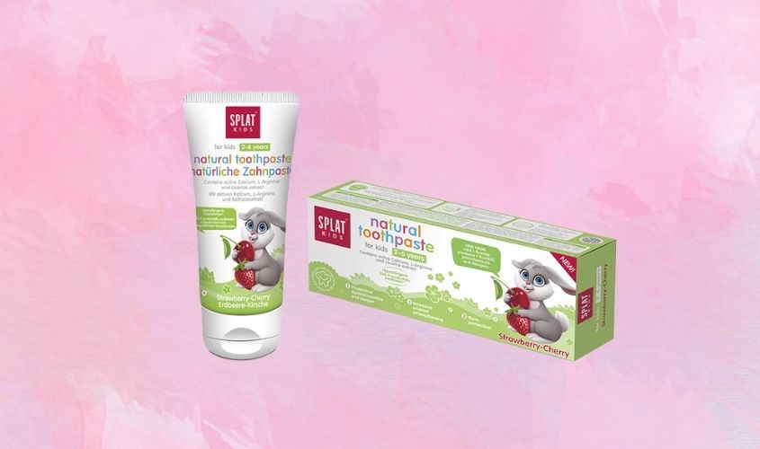 Kem đánh răng cho bé từ 2 - 6 tuổi Splat Kids hương dâu 50 ml