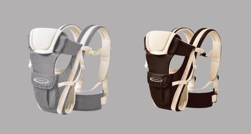 Địu em bé 4 in 1 Gluck Baby GP708 - Màu xám (0 - 18 tháng)