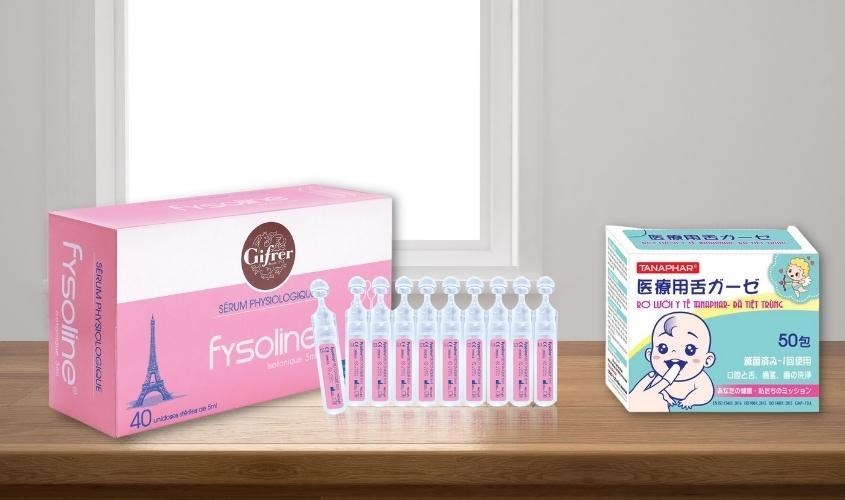  Nước muối sinh lý vệ sinh mắt mũi Fysoline 5 ml (Hộp 40 ống)
