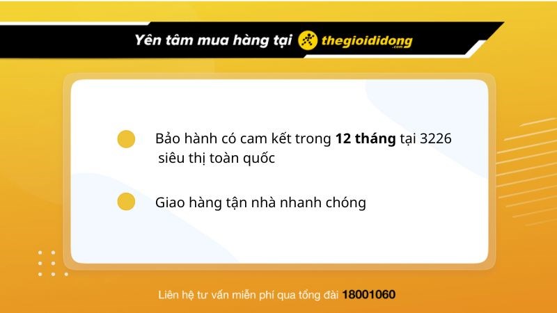 Chính sách bảo hành tại TGDĐ