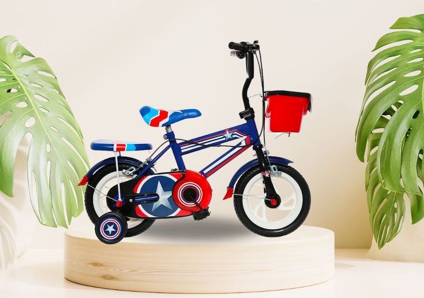 Xe đạp trẻ em Đại Phát Tài đội trưởng 12 inch