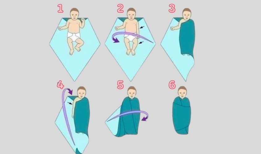 Hướng dẫn quấn khăn cho trẻ